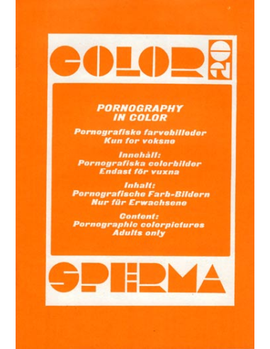 Color Sperma 20 - Presented in new condition - Original CCC Print