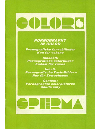 Color Sperma 06 - Presented in new condition - Original CCC Print